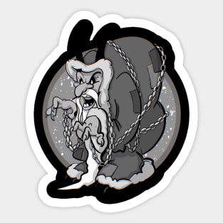 Rubber Hose Krampus II Sticker